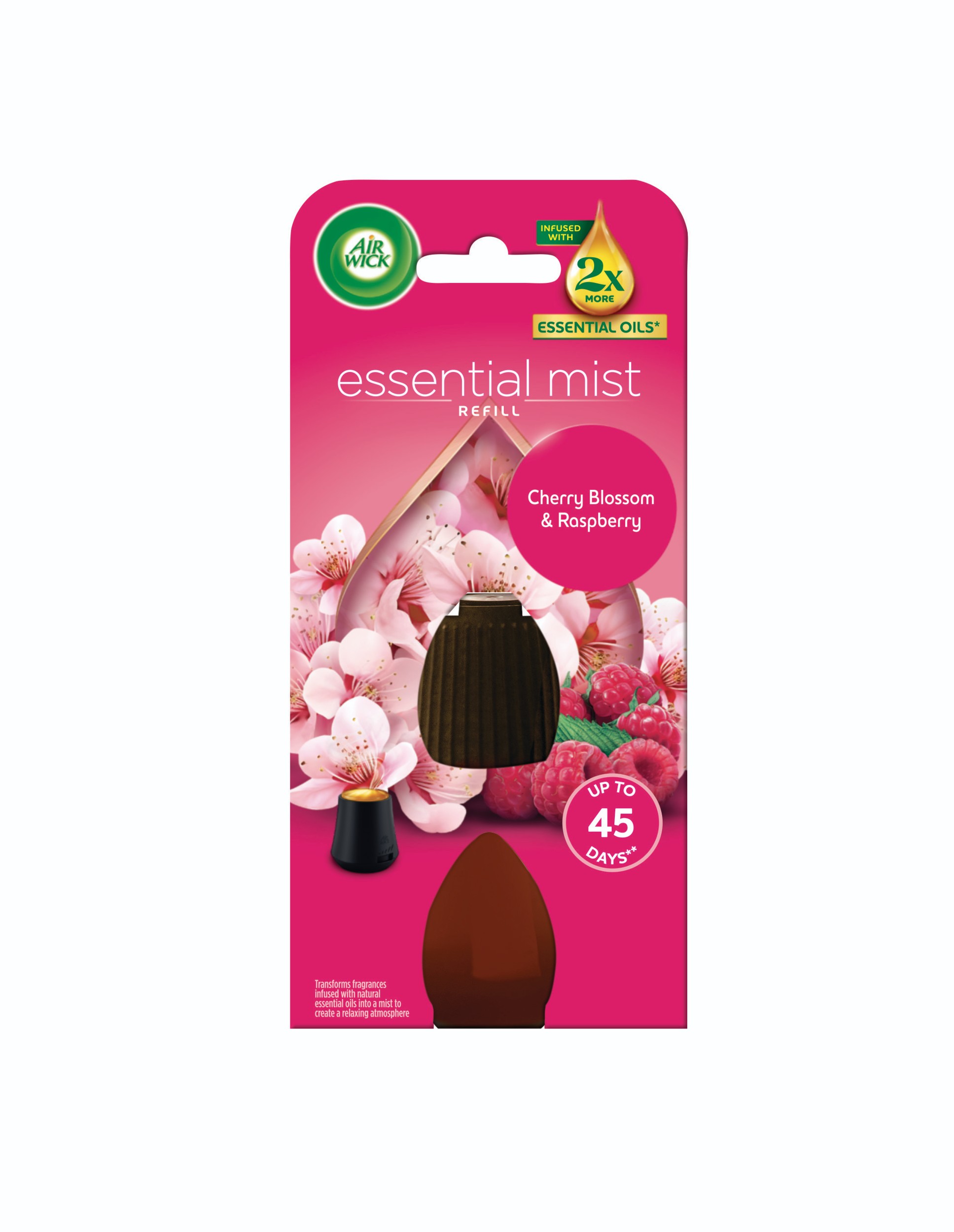 Air Wick náplň pro aroma difuzér - Třešňový květ a malina 20ml