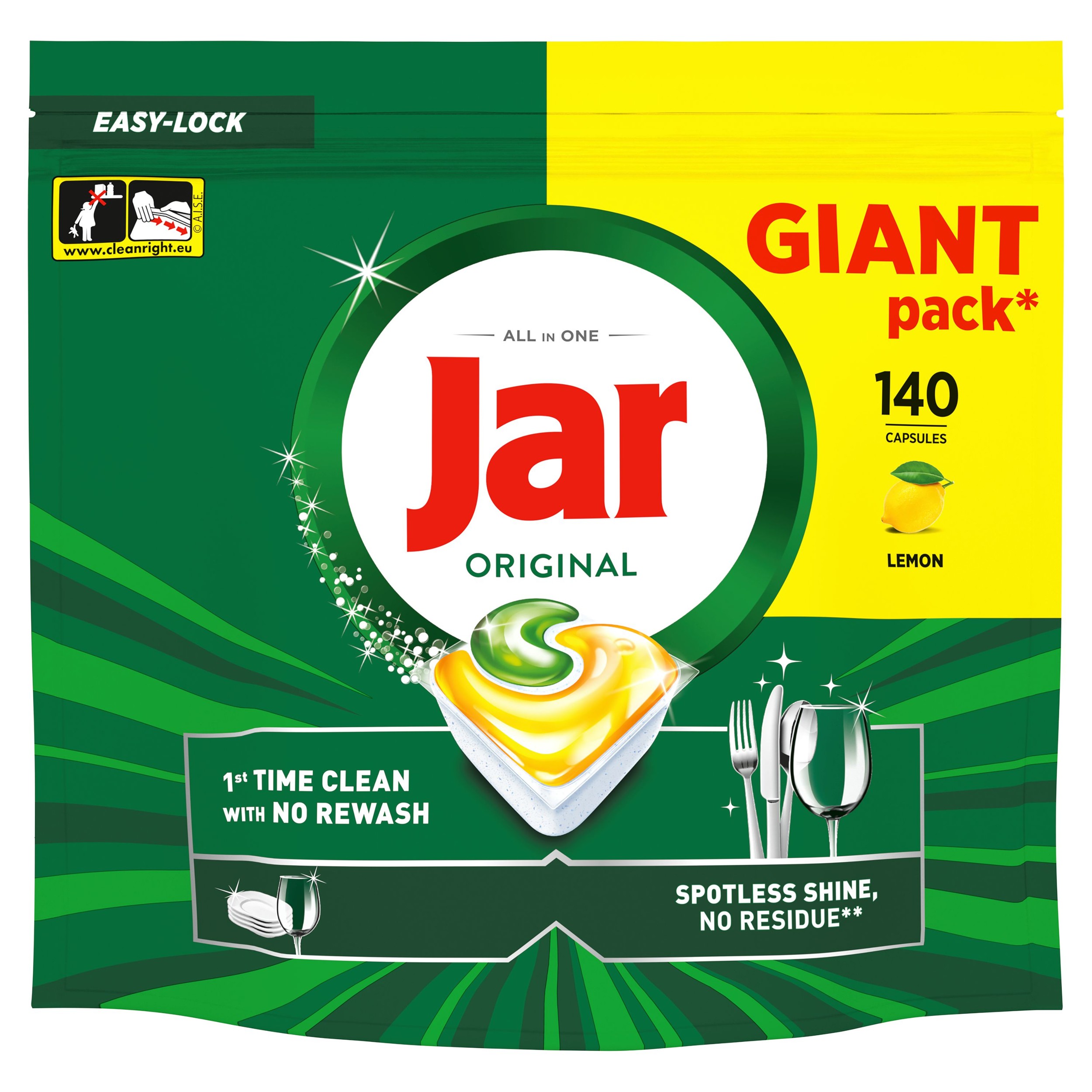 Jar Original Kapsle Lemon 140kusů