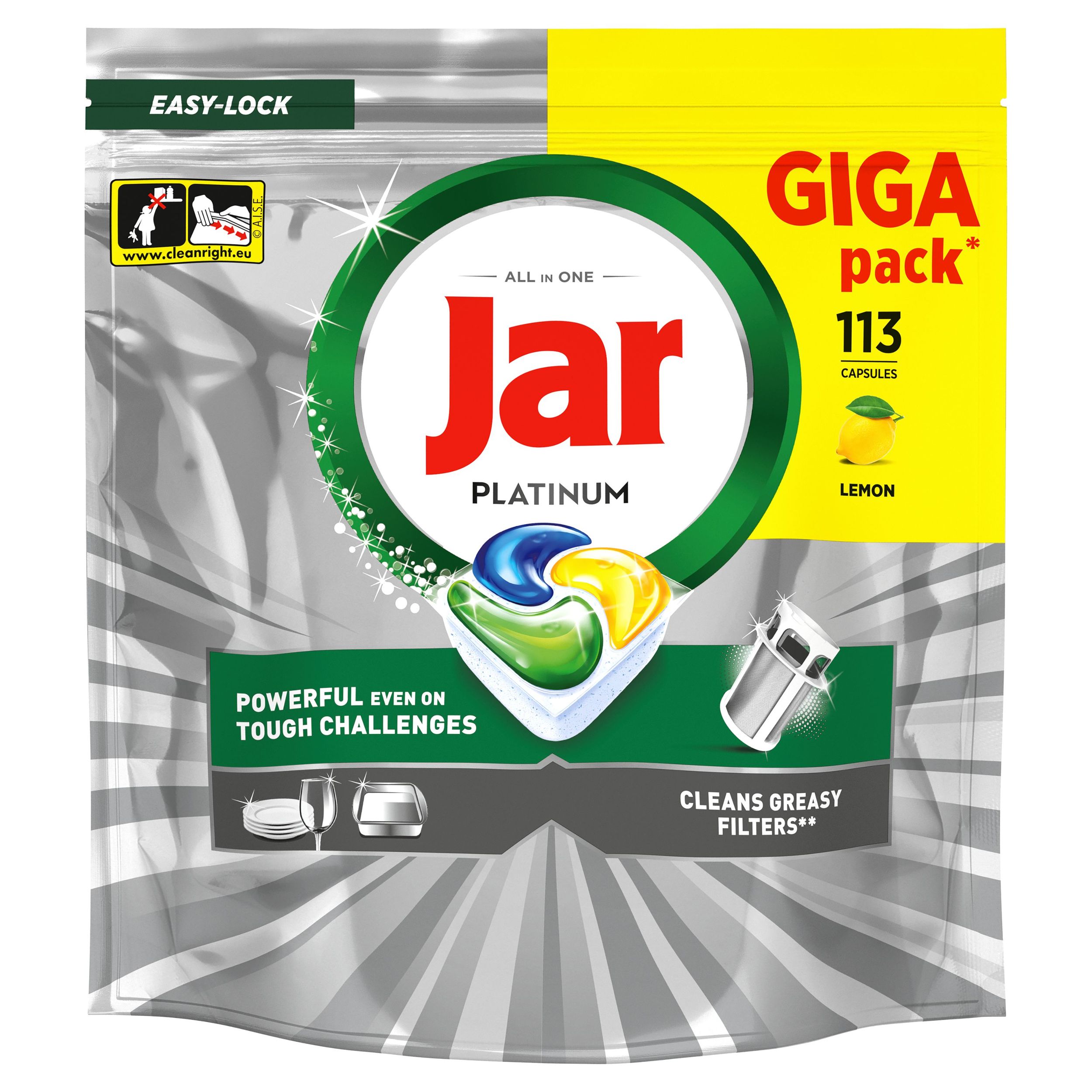 Jar Platinum Kapsle Lemon 113kusů
