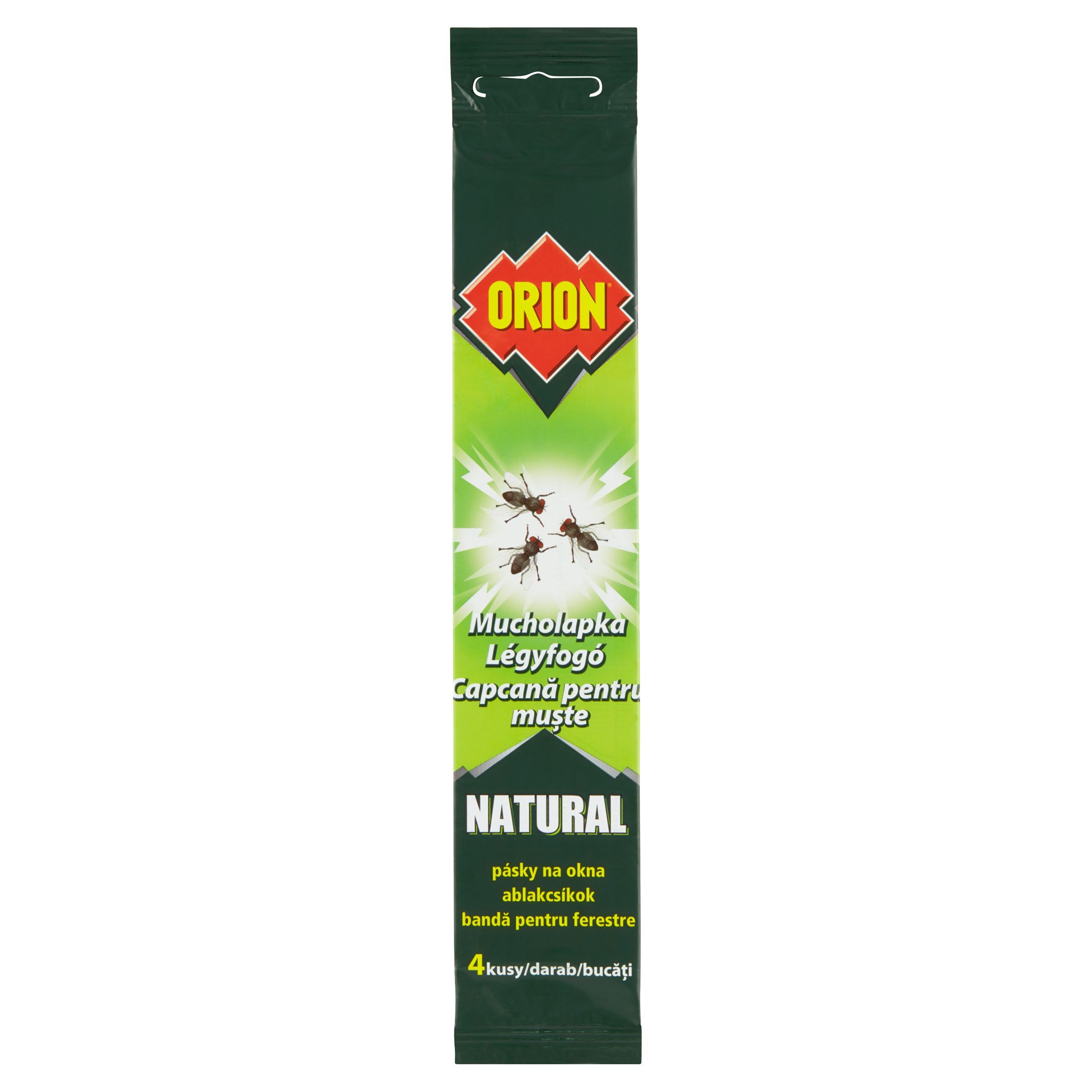 Orion Natural Mucholapka pásky na okna 4 ks