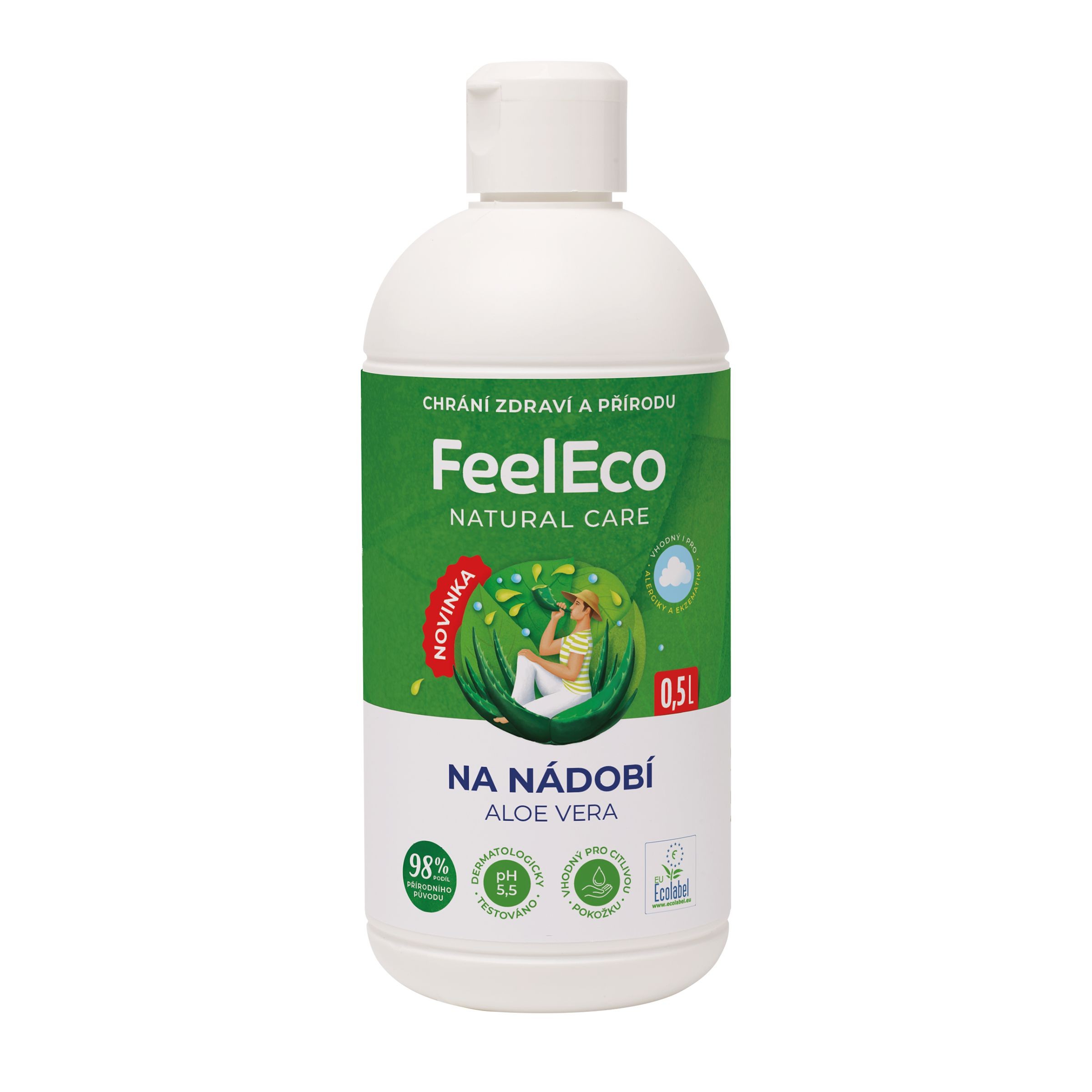 FeelEco Prostředek na mytí nádobí s vůní aloe vera 500 ml