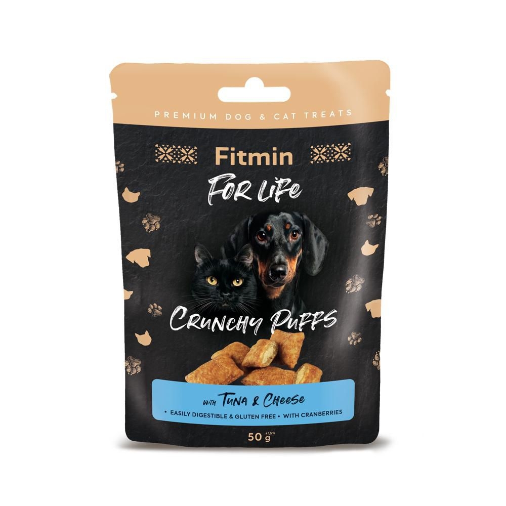 Fitmin For Life Tuňákové polštářky pamlsek pro psy a kočky 50 g