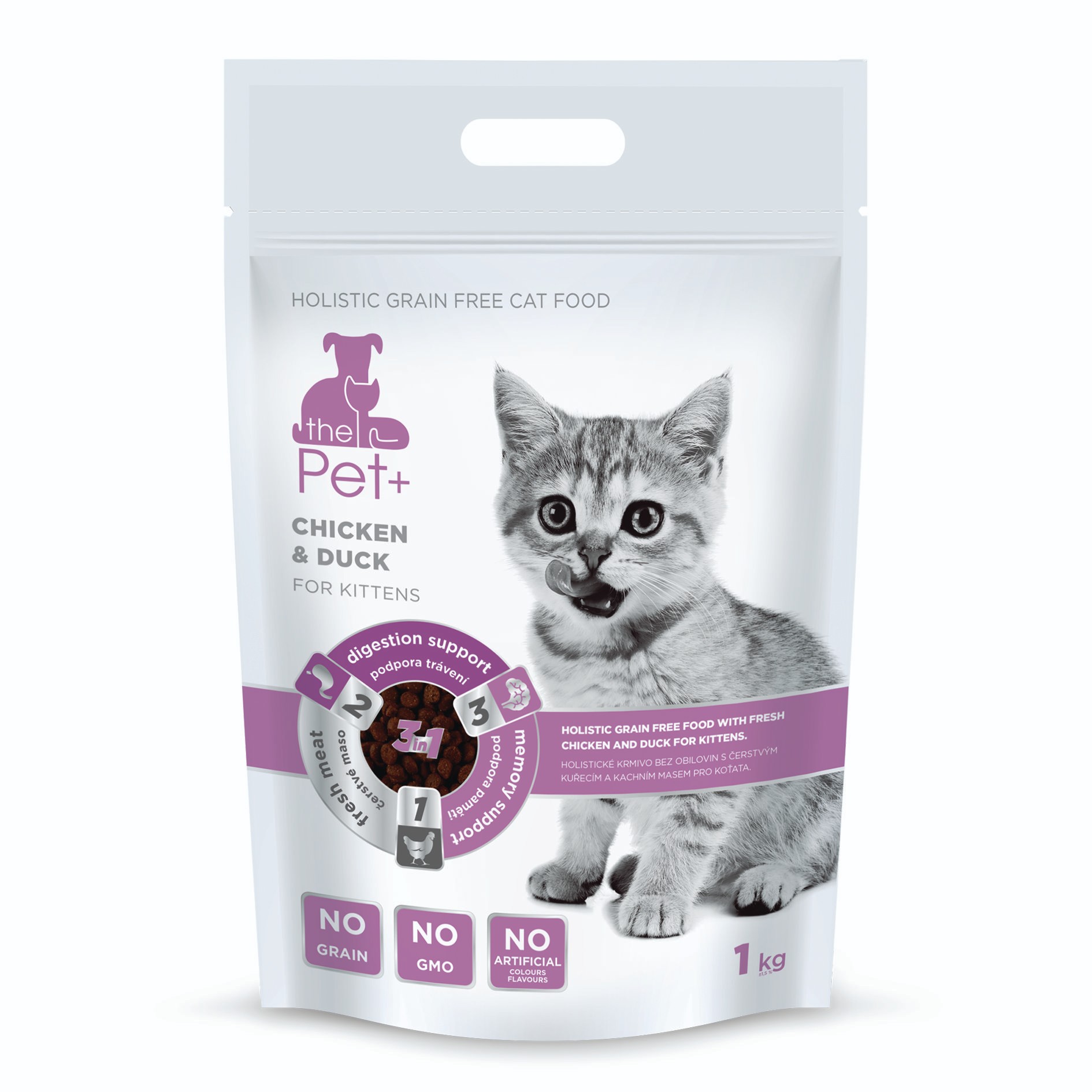 thePet+ Chicken & Duck Kittens kompletní krmivo pro koťata 1 kg