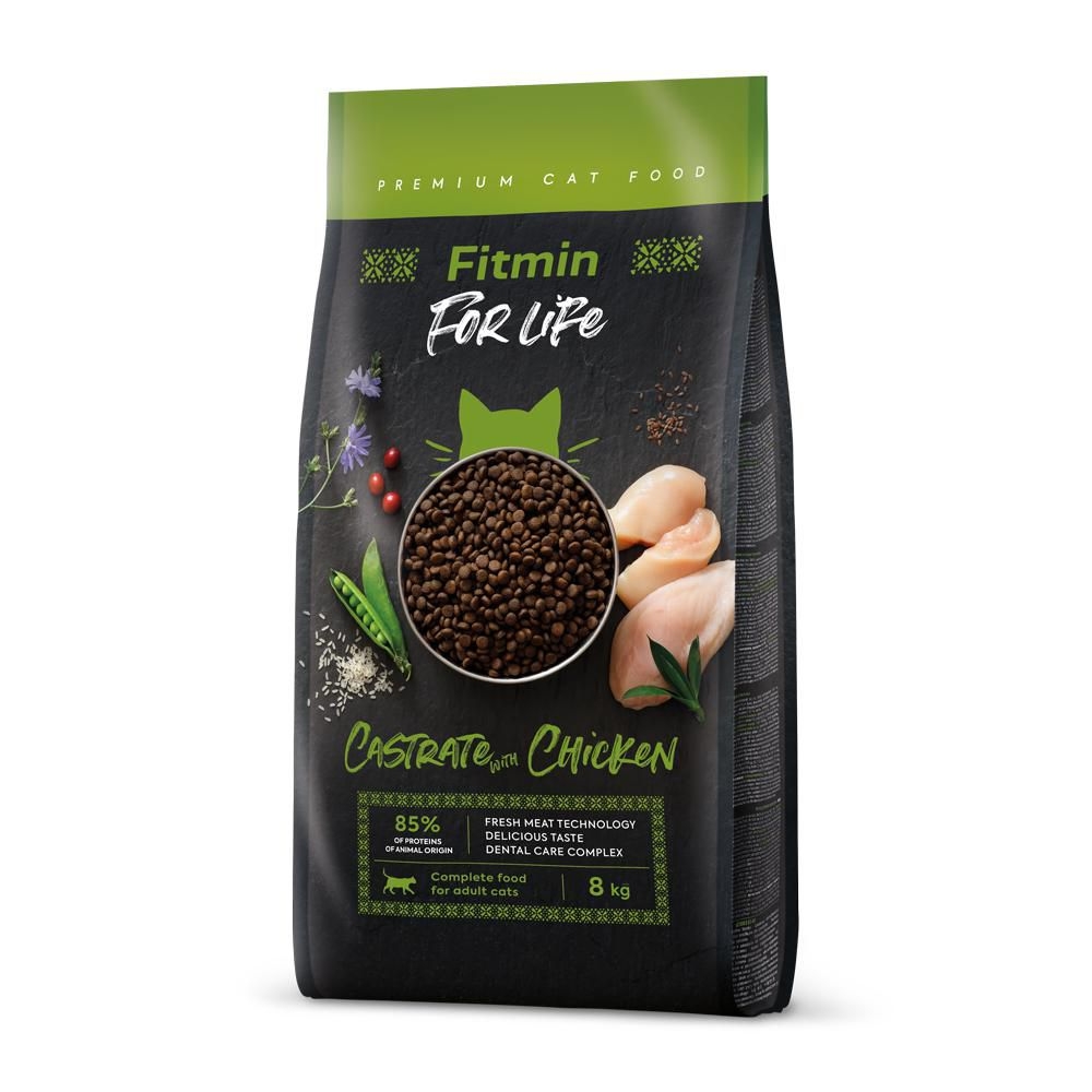 Fitmin For Life Chicken krmivo pro kastrované kočky 8 kg