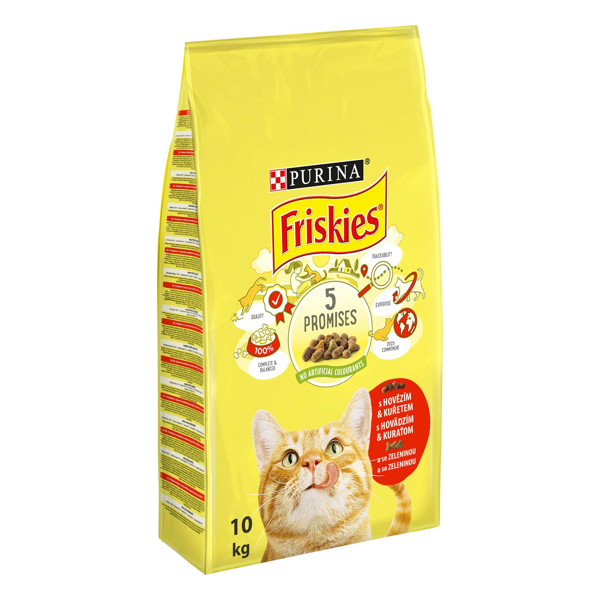 Friskies granule hovězí, kuře g pro kočky 10kg