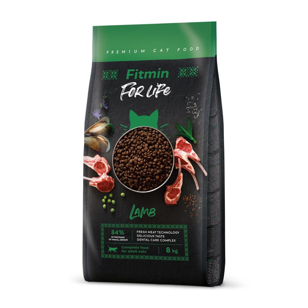 Fitmin For Life Adult Lamb krmivo pro kočky 8 kg
