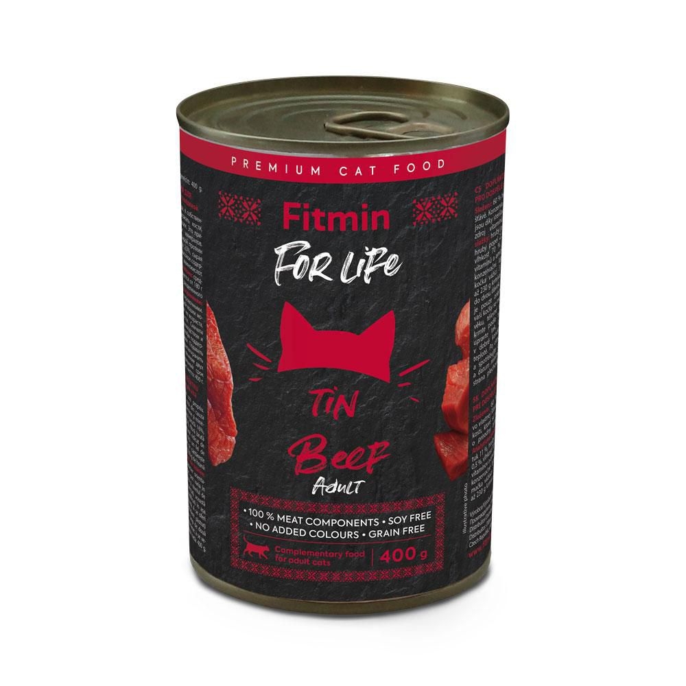 Fitmin For Life Konzerva pro dospělé kočky hovězí 400 g
