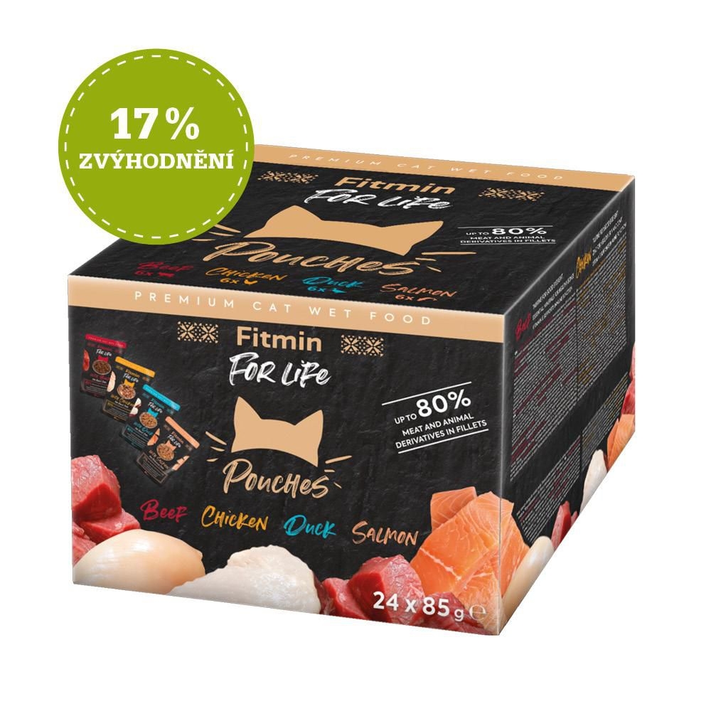Fitmin For Life Multipack kapsiček pro kočky 24 ks x 85 g