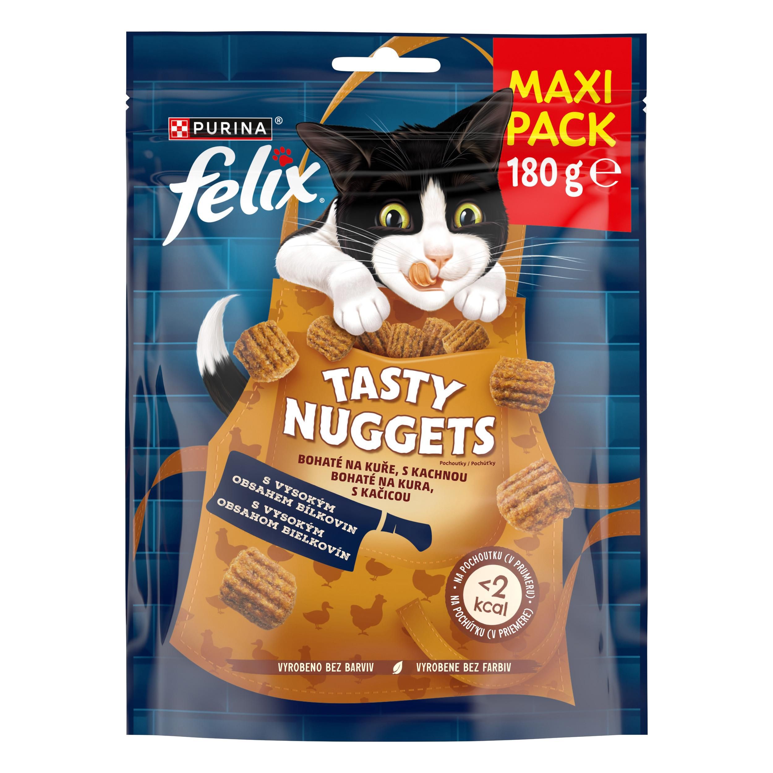 Felix Tasty Nuggets bohaté na kuře, s kachnou 180g