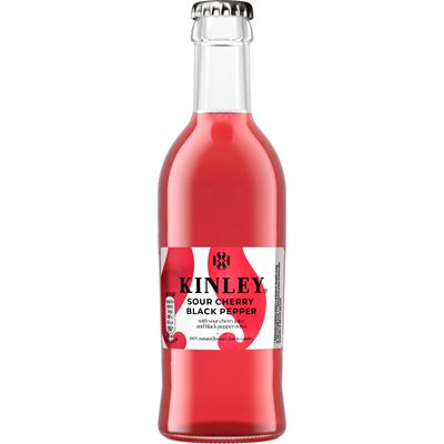 KINLEY Cherry Pepper/třešeň pepř 24 x 250 ml vratná láhev