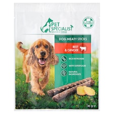 Pet Specialist Tyčinky s hovězím a zázvorem 3 x 10g (30g)