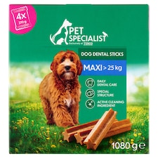 Pet Specialist Maxi dentální tyčinky 4 x 270g (1080g)