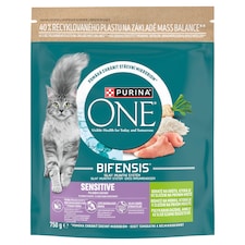 Purina ONE Bifensis Sensitive granule pro kočky krůta 750g