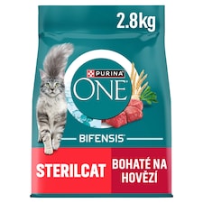 Purina ONE Bifensis Sterilised granule pro kočky hovězí 2,8kg