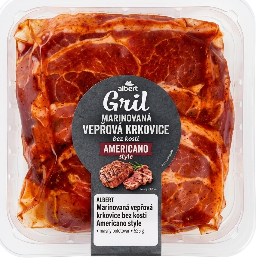 Albert Marinovaná vepřová krkovice bez kosti Americano style