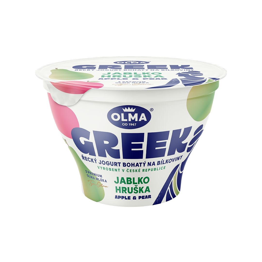 Olma Řecký jogurt podložený Jablko-Hruška140g