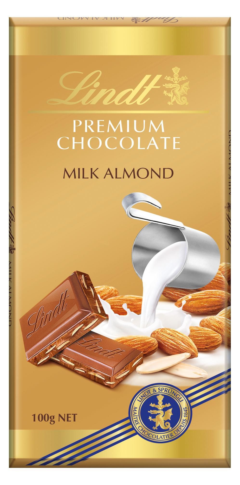 Lindt Gold Mléčná čokoláda mandle 100g