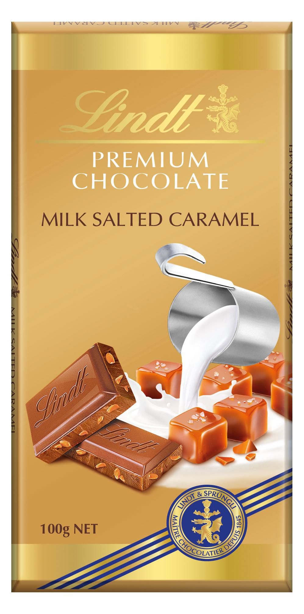 Lindt Gold Mléčná čokoláda slaný karamel 100g