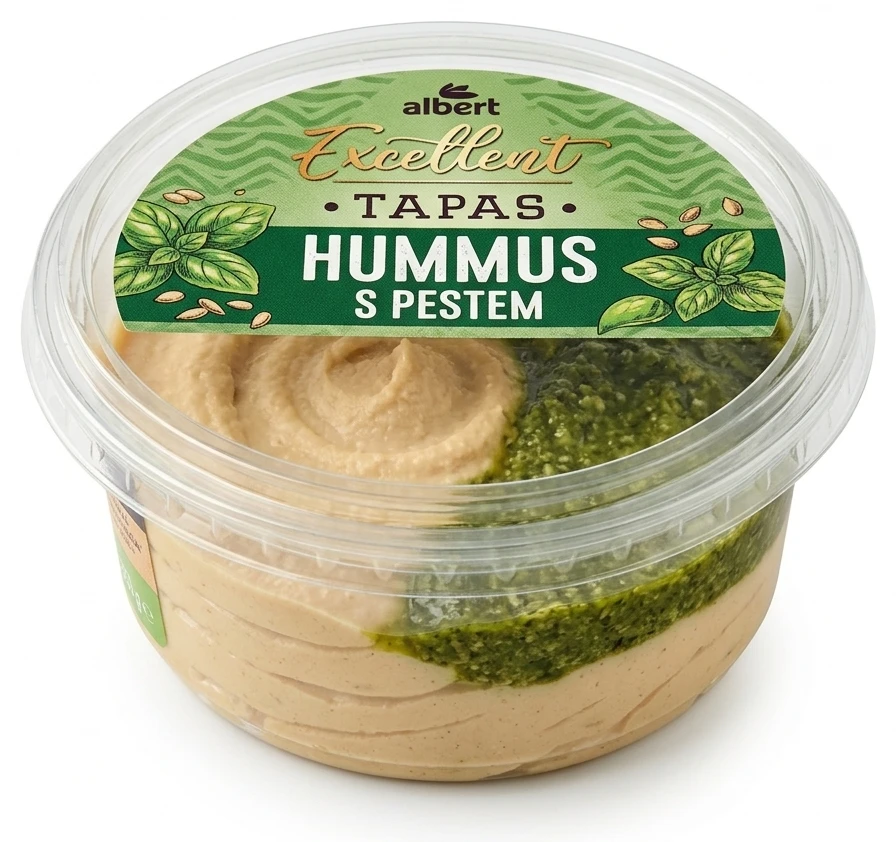 Hummus s pestem