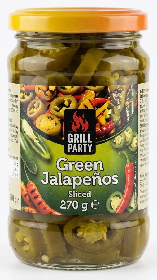 Grill Party Jalapeňos řezy