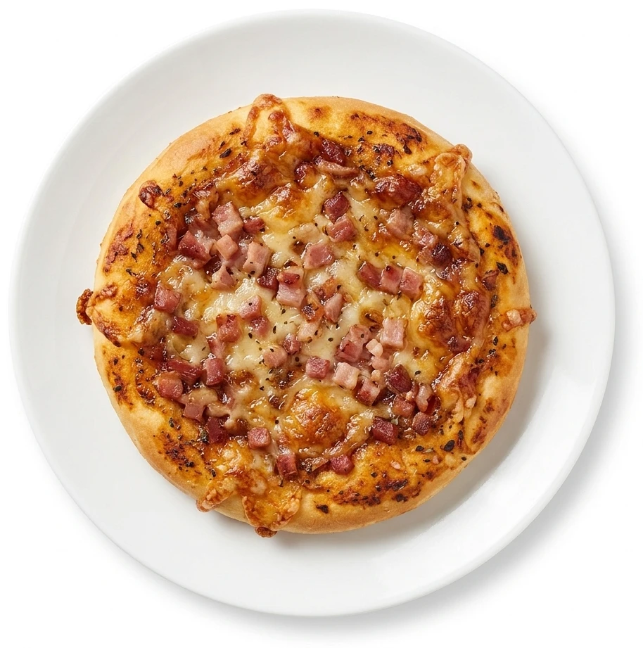 Mini pizza se slaninou