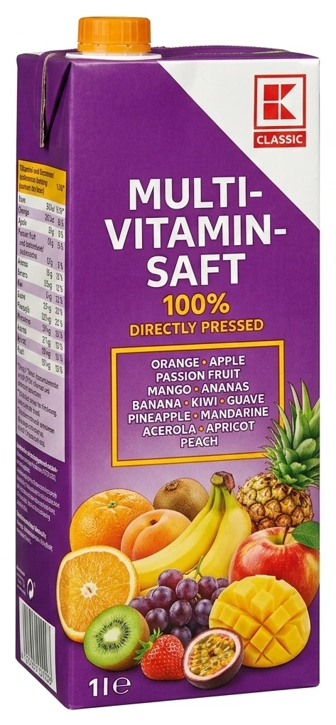 Multi-vitamin-Šťáva 100%