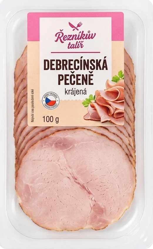 Debrecínská pečeně krájená