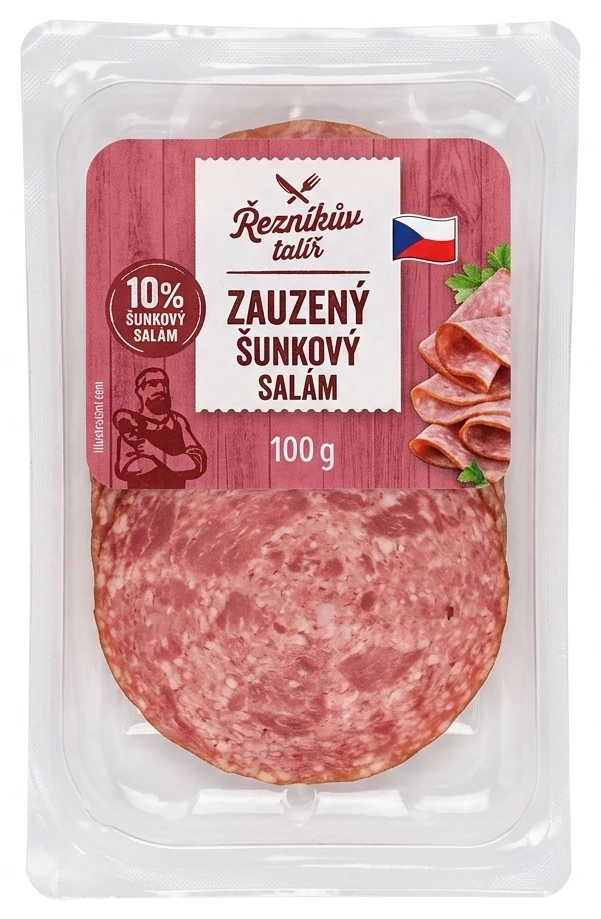 Zauzený šunkový salám