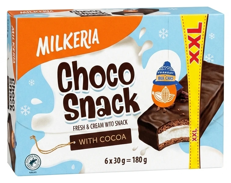 Snack med, kakao XXL Milkeria