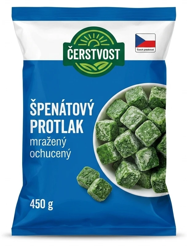 Špenátový protlak mraziva čerstvost