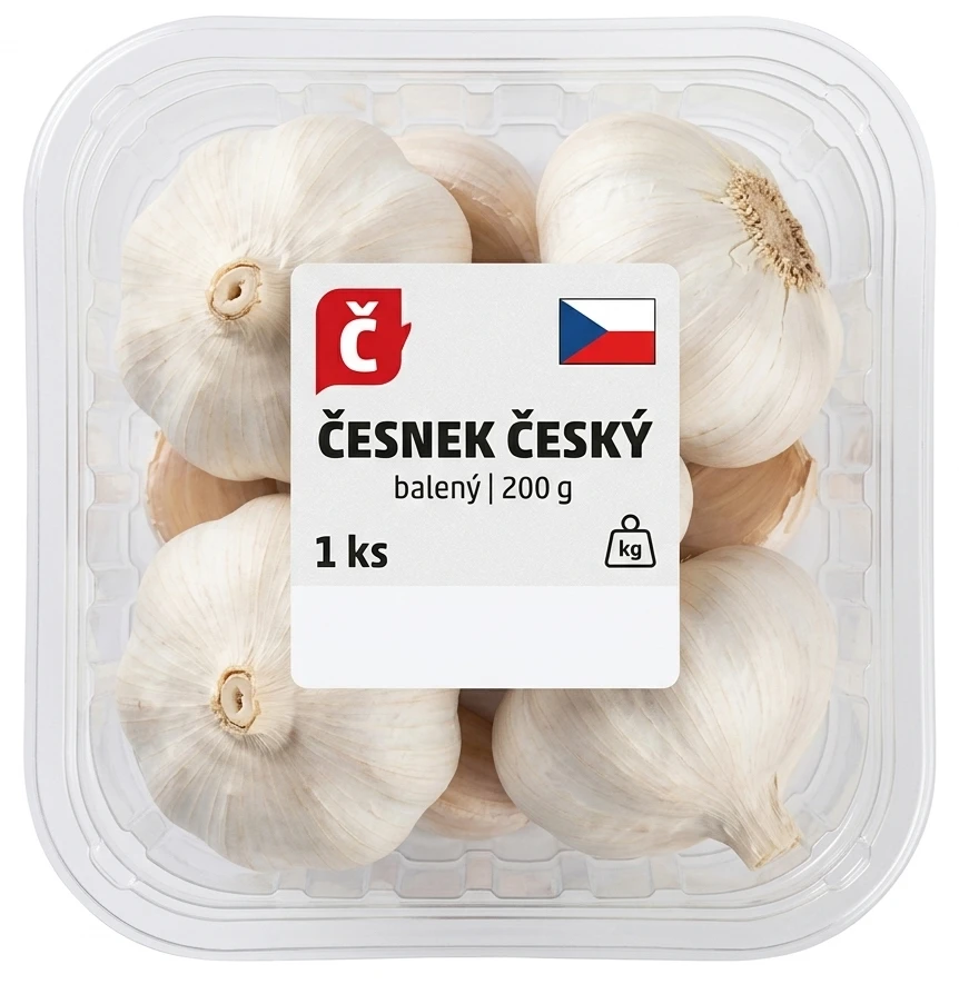 Česnek český balený