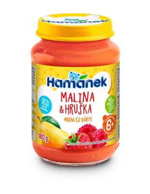 Hamánek malina s hruškou 100% ovoce