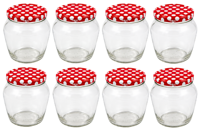 Sklenice zavařovací 550ml + víčka, sada