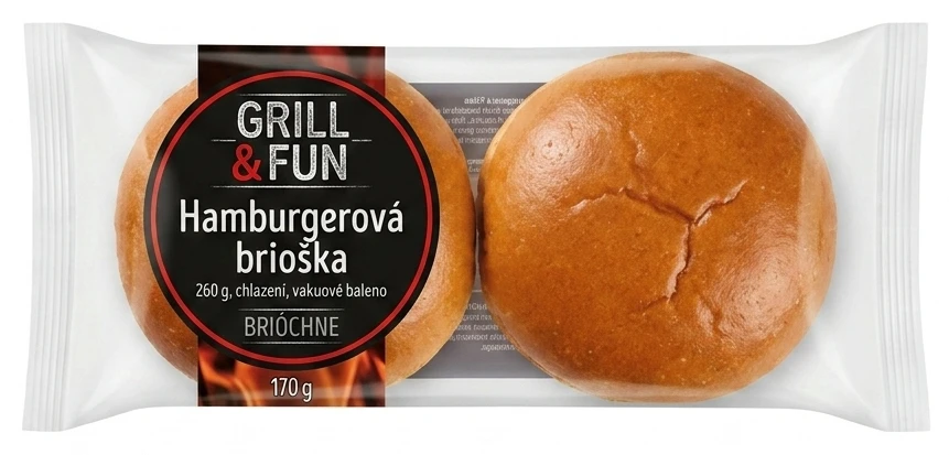 Grill & Fun Hamburgerová brioška