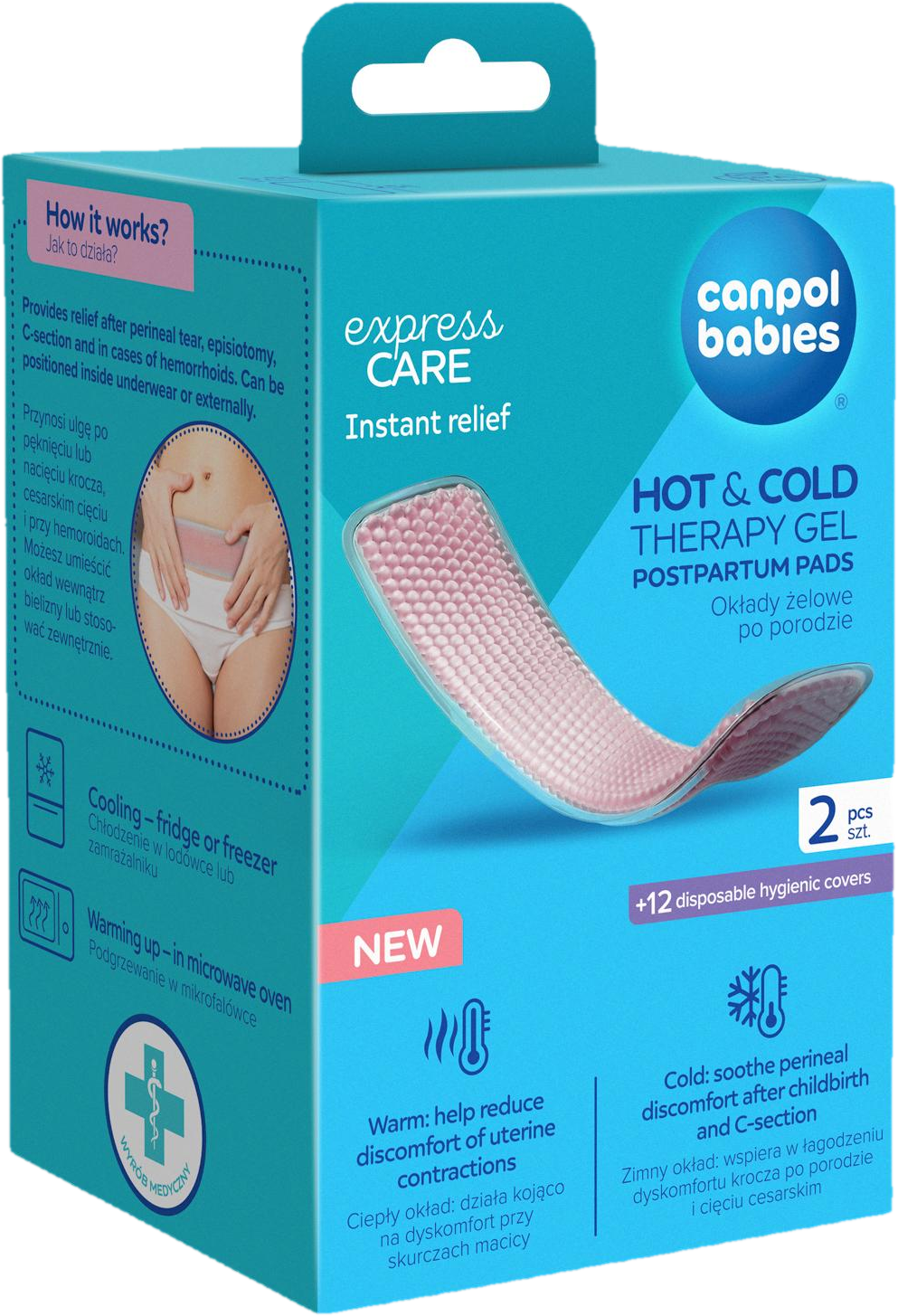 Canpol babies Poporodní gelové vložky Hot&Cold
