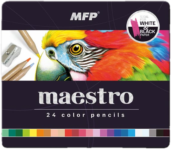 MFP Pastelky Maestro kovová krabička