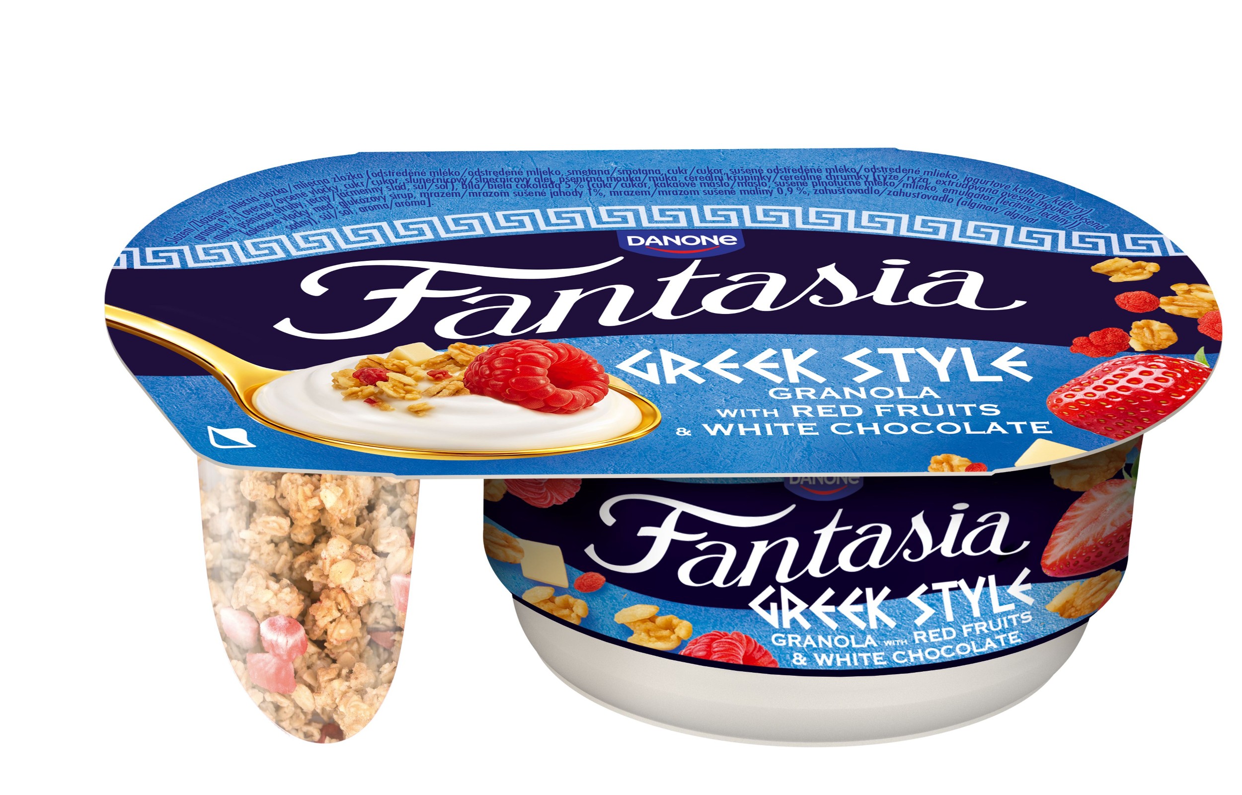 Fantasia Greek style s granolou s ovocem a bílou čokoládou 100g