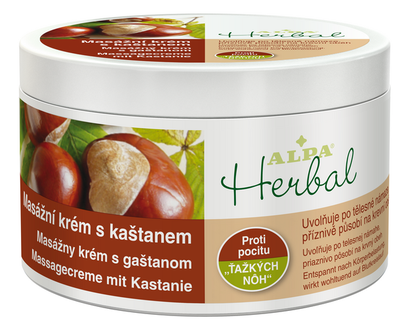 Alpa Herbal masážní krém kaštan