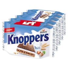 Knoppers Oplatky plněné s mléčným a nugátovým krémem 5 x 25g (125g)