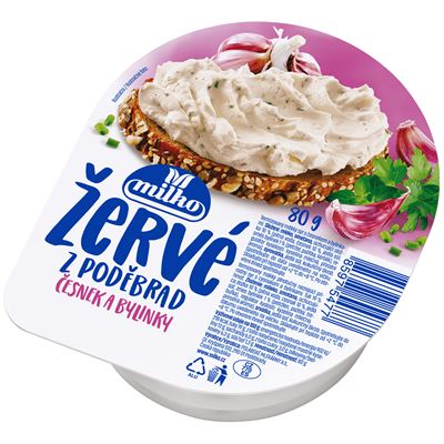 milko Žervé česnek bylinky chlaz. 4 x 80 g