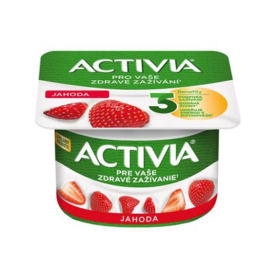 ACTIVIA Jogurt jahoda chlaz. 120 g