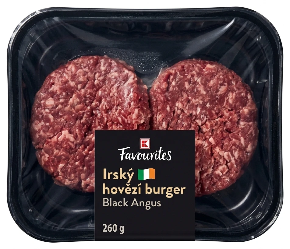Irský hovězí burger Black Angus