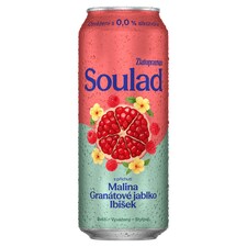 Zlatopramen Soulad 0.0 % Malina, Granátové jablko a Ibišek 0,5l