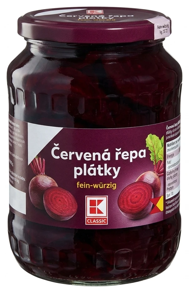 Červená řepa plátky