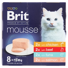 Brit Premium by Nature Cat krém mix 8 x 85g (680g)