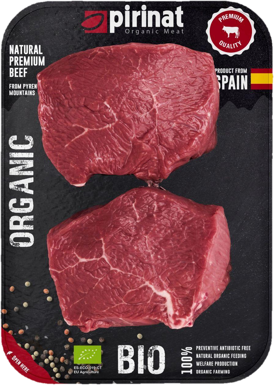 Pirinat BIO Hovězí medailonky z falešné svíčkové - chuck tender