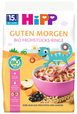 HiPP BIO Obilno-ovocné kroužky k snídani