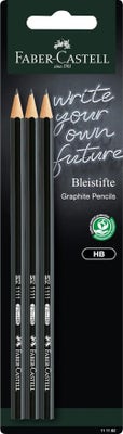 Faber-Castell Grafitová tužka 1111 HB černá - 3ks