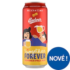 Mikkeller Budvar Twogether Forever Summer Pale Ale pivo je svrchně kvašené, světlé výčepní 0,5l