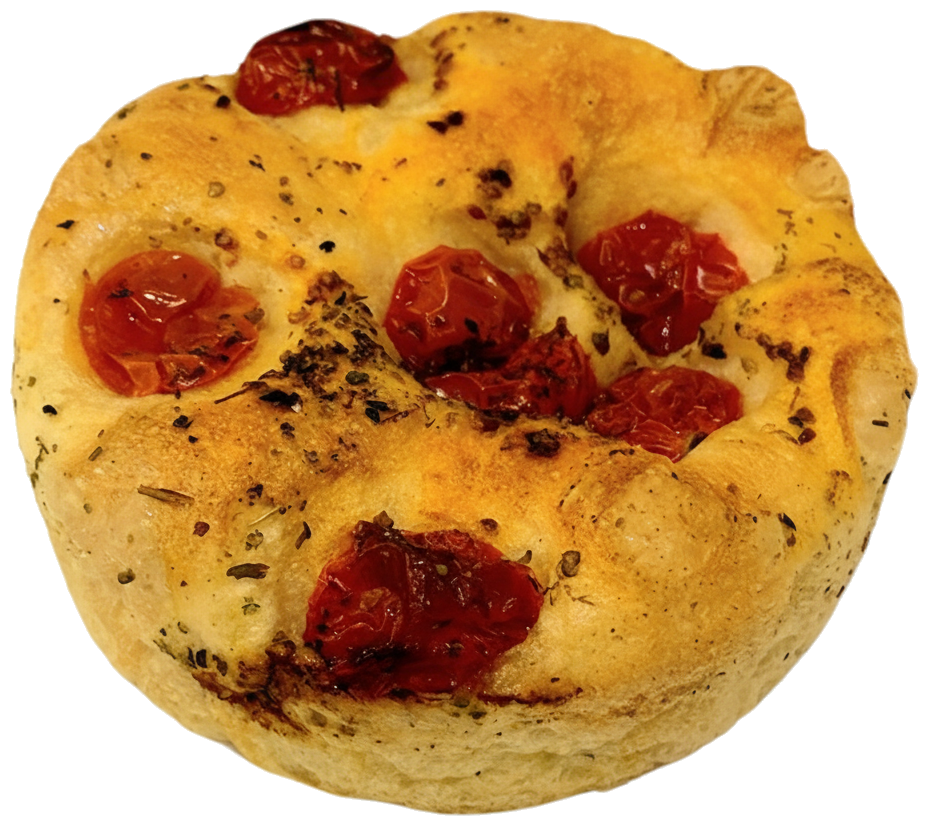 La Chleberia Mini focaccia rajčata